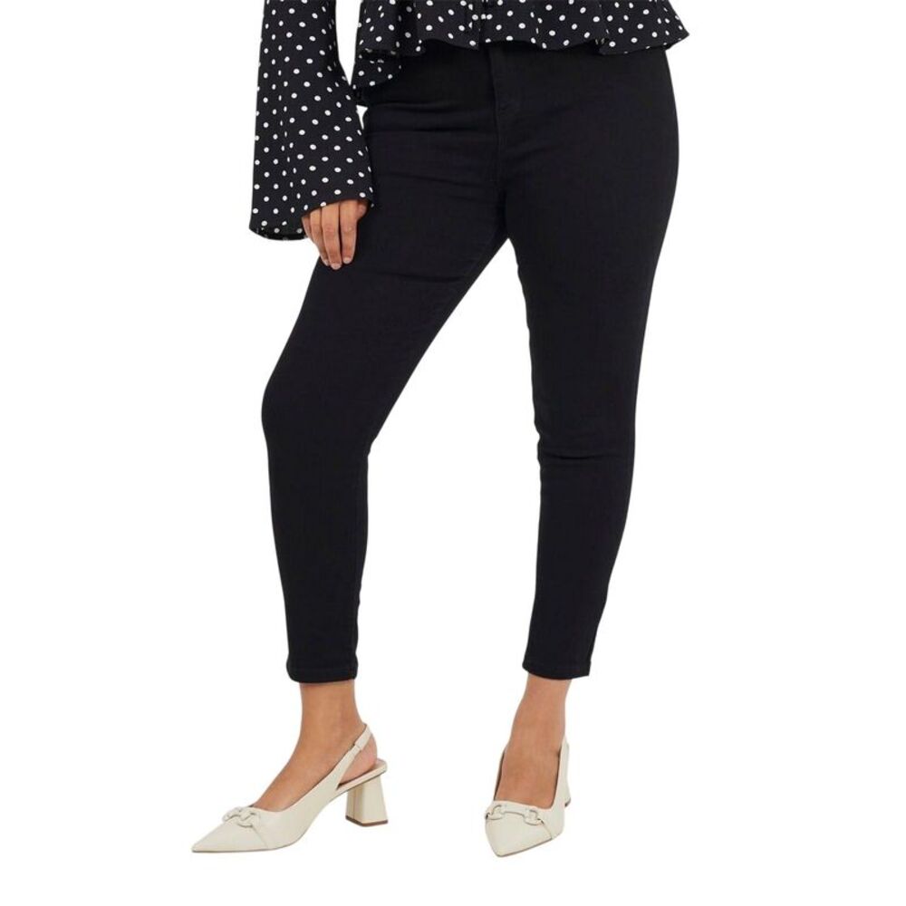 Brave Soul Womens/Ladies High Rise Skinny Jeans / Black